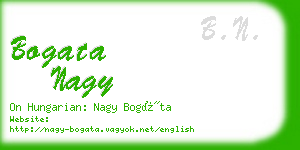 bogata nagy business card